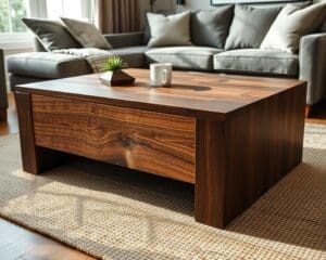 Wat maakt een houten salontafel een blijvertje?