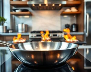 Welke inductiepan is geschikt voor hoge hitte?