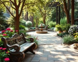 Hoe combineer je hout en steen in de tuin?