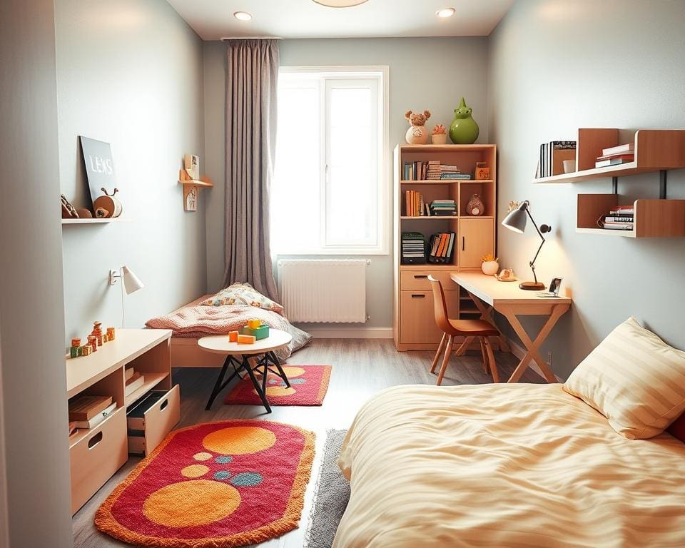 Hoe creëer je meer speelruimte in een kleine slaapkamer?