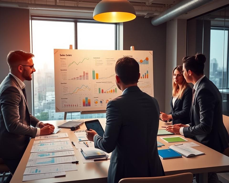 Welke diensten ondersteunen salesafdelingen?