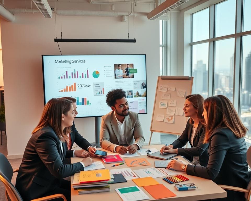 Welke marketingdiensten zijn essentieel voor bedrijven?