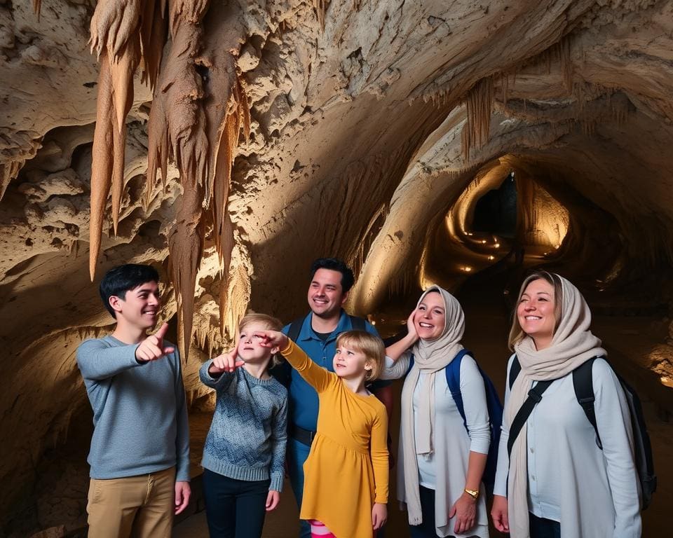 Bezoek aan de Grotten van Han als gezinsuitstap