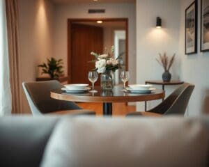 Is een ronde eettafel geschikt voor kleine ruimtes?