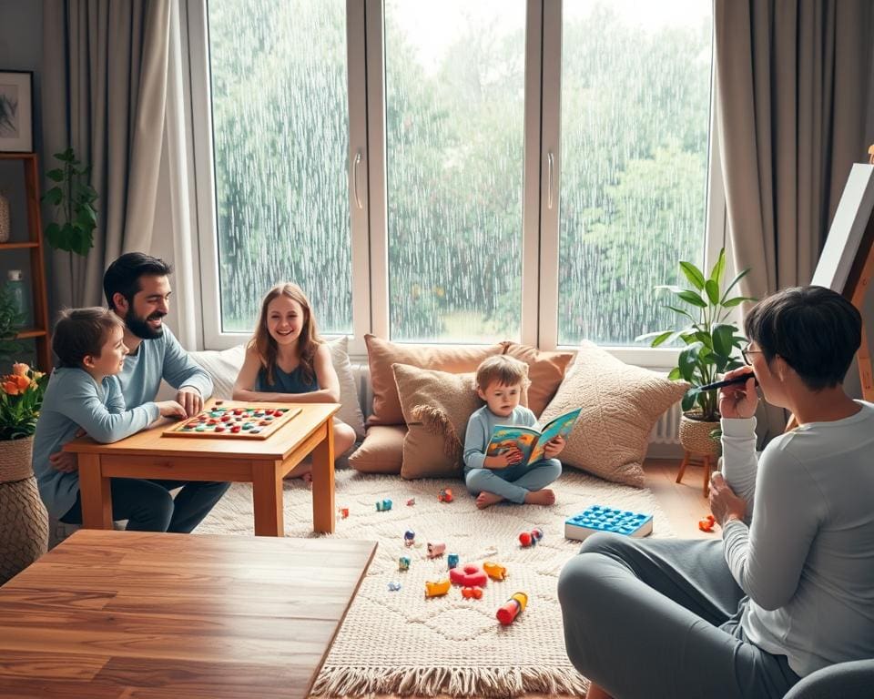 Wat zijn leuke indoor activiteiten bij regen?