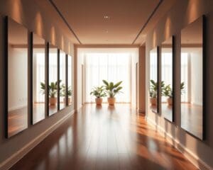 Welke spiegels maken een hal groter?