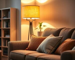 Welke vloerlamp past naast de bank?