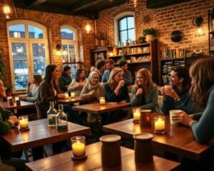 gezellige cafés avond