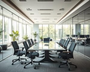 glazen systeemwand